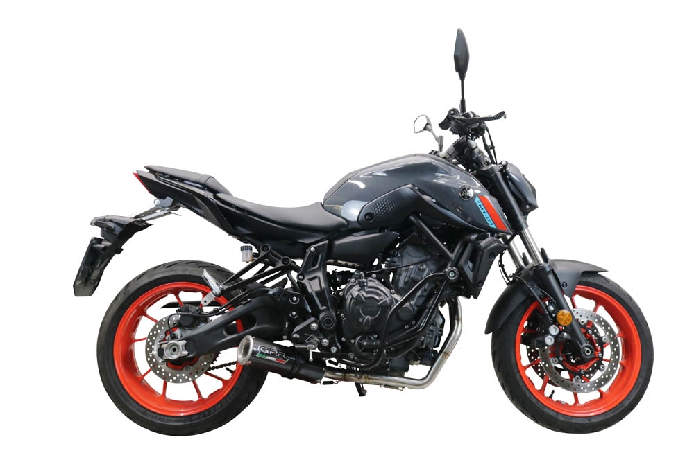 Escape compatível com Yamaha Mt-07 2021-2024, M3 Poppy , Escape completo, não legal para países da UE, com db killer removível 