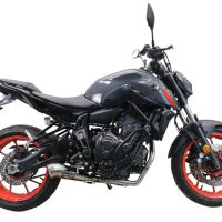 Escape compatível com Yamaha Mt-07 2021-2024, Powercone Evo, Escape completo, não legal para países da UE, com db killer removível 