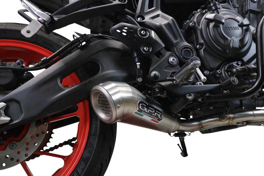 Escape compatível com Yamaha Mt-07 2021-2024, Powercone Evo, Escape completo, não legal para países da UE, com db killer removível 