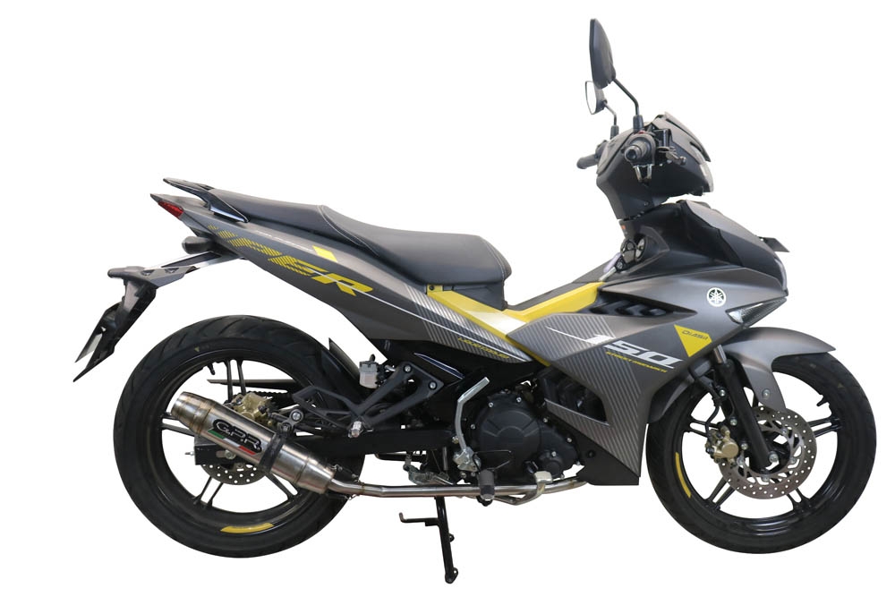 Escape compatível com Yamaha Sniper 150 2021-2022, Deeptone Inox, Escape racing linha completa, silencioso mais coletor com dbkiller, não homologado 