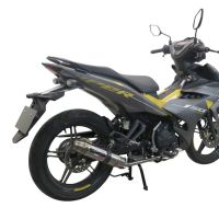 Escape compatível com Yamaha Sniper 150 2021-2022, Deeptone Inox, Escape racing linha completa, silencioso mais coletor com dbkiller, não homologado 