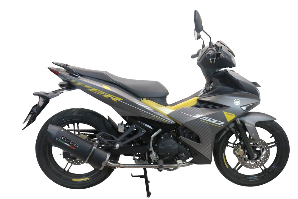 Escape compatível com Yamaha Sniper 150 2021-2022, Furore Nero, Escape racing linha completa, silencioso mais coletor com dbkiller, não homologado 