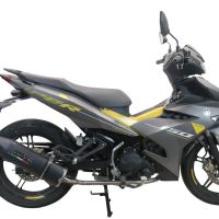 Escape compatível com Yamaha Sniper 150 2021-2022, Furore Nero, Escape racing linha completa, silencioso mais coletor com dbkiller, não homologado 