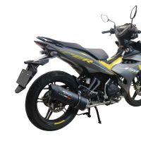 Escape compatível com Yamaha Sniper 150 2021-2022, Furore Nero, Escape racing linha completa, silencioso mais coletor com dbkiller, não homologado 