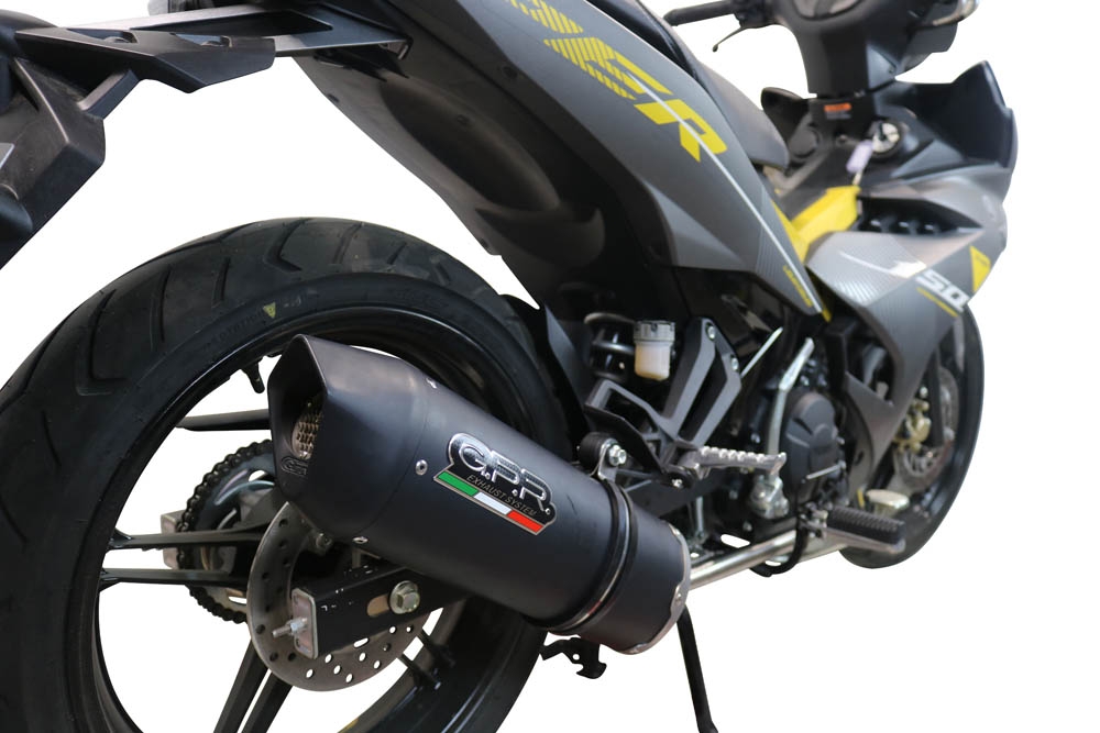 Escape compatível com Yamaha Sniper 150 2021-2022, Furore Nero, Escape racing linha completa, silencioso mais coletor com dbkiller, não homologado 