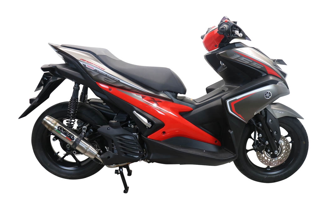 Escape compatível com Yamaha Aerox 155 2021-2022, Deeptone Inox, Escape racing linha completa, silencioso mais coletor com dbkiller, não homologado 