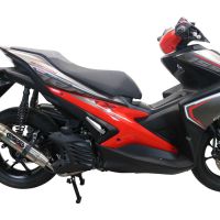 Escape compatível com Yamaha Aerox 155 2021-2022, Deeptone Inox, Escape racing linha completa, silencioso mais coletor com dbkiller, não homologado 