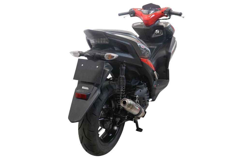 Escape compatível com Yamaha Aerox 155 2021-2022, Deeptone Inox, Escape racing linha completa, silencioso mais coletor com dbkiller, não homologado 