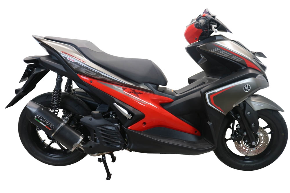 Escape compatível com Yamaha Aerox 155 VVA 2021-2023, Furore Nero, Escape racing linha completa, silencioso mais coletor com dbkiller, não homologado 