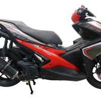 Escape compatível com Yamaha Aerox 155 VVA 2021-2023, Furore Nero, Escape racing linha completa, silencioso mais coletor com dbkiller, não homologado 