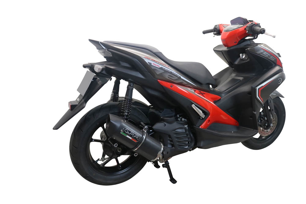 Escape compatível com Yamaha Aerox 155 VVA 2021-2023, Furore Nero, Escape racing linha completa, silencioso mais coletor com dbkiller, não homologado 