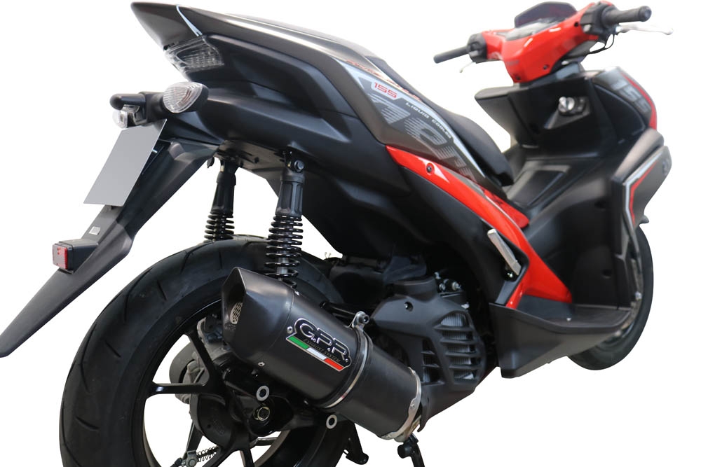 Escape compatível com Yamaha Aerox 155 VVA 2021-2023, Furore Nero, Escape racing linha completa, silencioso mais coletor com dbkiller, não homologado 