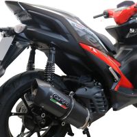 Escape compatível com Yamaha Aerox 155 VVA 2021-2023, Furore Nero, Escape racing linha completa, silencioso mais coletor com dbkiller, não homologado 