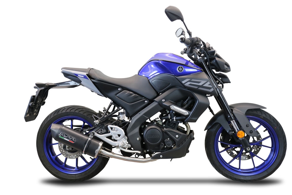 GPR escape compatível com  Yamaha Mt 125 2020-2020, Furore Evo4 Nero, Sistema homologado com catalisador linha completa, silencioso mais coletor 