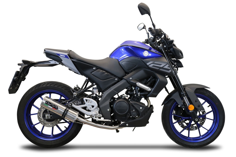 Escape compatível com Yamaha Mt 125 2020-2020, M3 Inox , Escape completo, não legal para países da UE, com db killer removível 