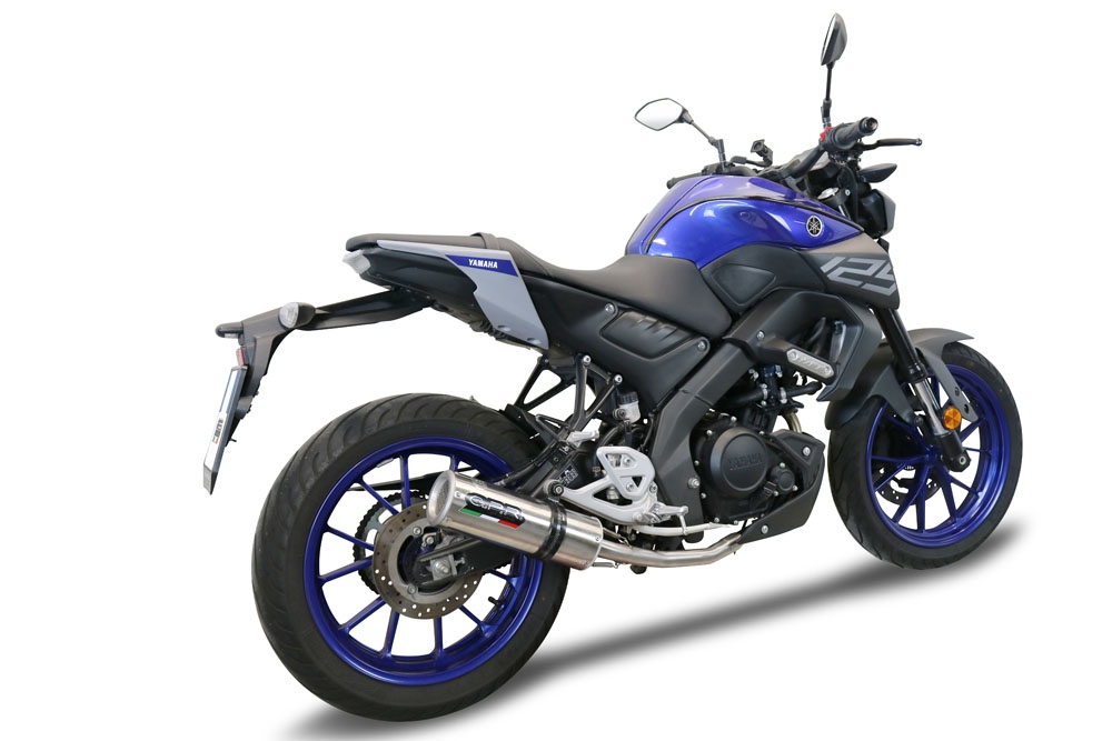 Escape compatível com Yamaha Mt 125 2020-2020, M3 Inox , Escape completo, não legal para países da UE, com db killer removível 