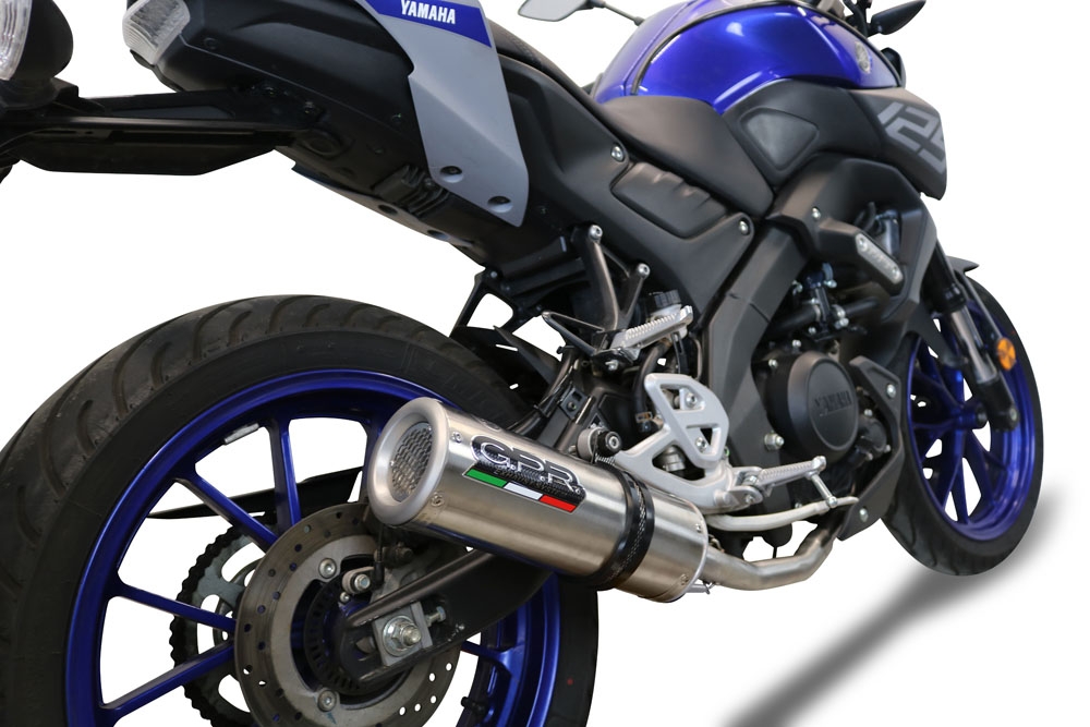 Escape compatível com Yamaha Mt 125 2020-2020, M3 Inox , Escape completo, não legal para países da UE, com db killer removível 