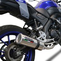 Escape compatível com Yamaha Mt 125 2020-2020, M3 Inox , Escape completo, não legal para países da UE, com db killer removível 