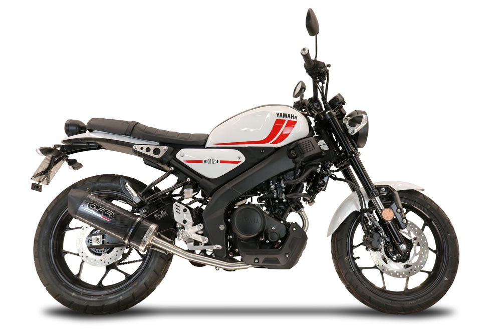 Escape compatível com Yamaha XSR 125 2021-2025, Furore Poppy, Escape completo, não legal para países da UE, com db killer removível 