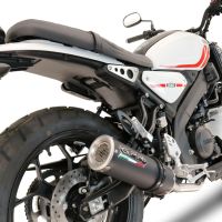 Escape compatível com Yamaha XSR 125 2021-2025, M3 Black Titanium, Escape completo, não legal para países da UE, com db killer removível 