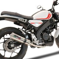 Escape compatível com Yamaha XSR 125 2021-2025, M3 Inox , Escape completo, não legal para países da UE, com db killer removível 