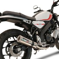 Escape compatível com Yamaha XSR 125 2021-2025, M3 Inox , Escape completo, não legal para países da UE, com db killer removível 