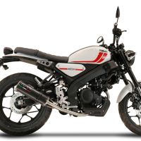 Escape compatível com Yamaha XSR 125 2021-2025, M3 Poppy , Escape completo, não legal para países da UE, com db killer removível 