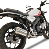 Escape compatível com Yamaha XSR 125 2021-2025, Satinox , Escape completo, não legal para países da UE, com db killer removível 