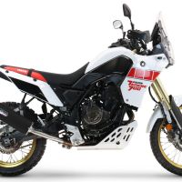 Escape compatível com Yamaha Tenere 700 2019-2020, Furore Evo4 Nero, Escape legal, homologado, silenciador com db killer removível e tubo de ligação específico 