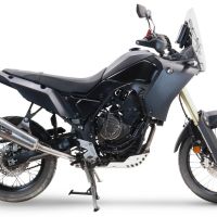 GPR escape compatível com  Yamaha Tenere 700 2019-2020, New Grand Prix Evo Titanium, Escape legal, homologado, silenciador com db killer removível e tubo de ligação específico 