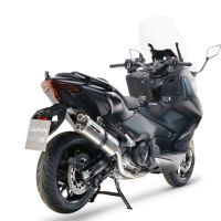 GPR escape compatível com  Yamaha T-Max 560 2020-2021, Dual Inox, Sistema homologado com catalisador linha completa, silencioso mais coletor 