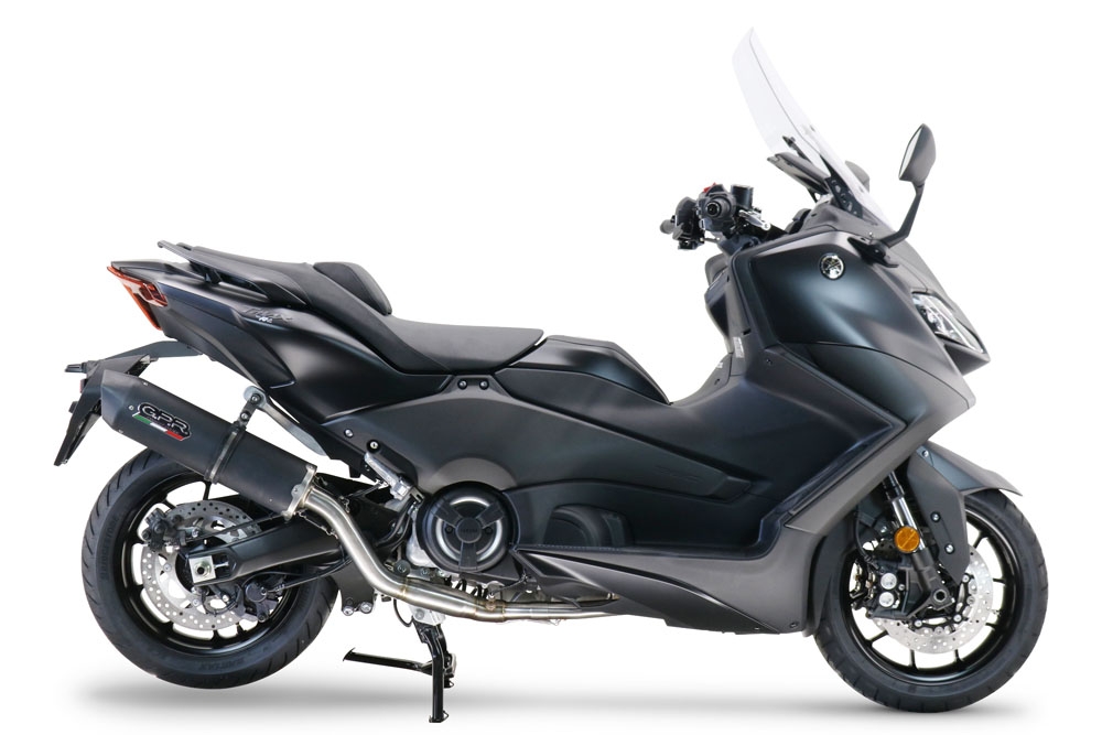 Escape compatível com Yamaha T-Max 560 2022-2024, Furore Nero, Escape completo, não legal para países da UE, com db killer removível 
