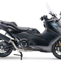 Escape compatível com Yamaha T-Max 560 2022-2024, Furore Nero, Escape completo, não legal para países da UE, com db killer removível 