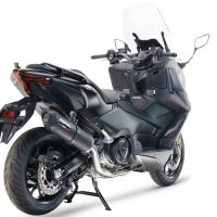 Escape compatível com Yamaha T-Max 560 2022-2024, Furore Nero, Escape completo, não legal para países da UE, com db killer removível 