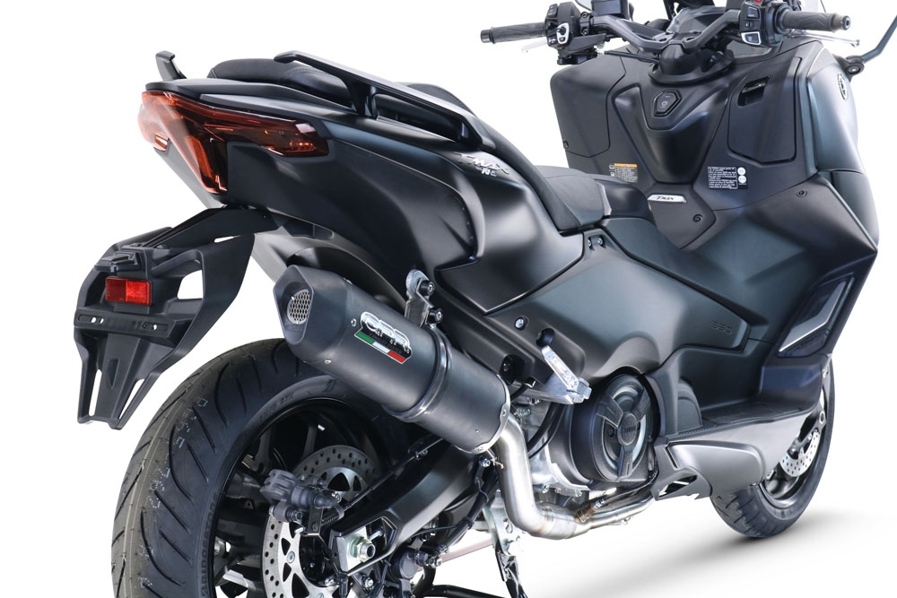 Escape compatível com Yamaha T-Max 560 2022-2024, Furore Nero, Escape completo, não legal para países da UE, com db killer removível 