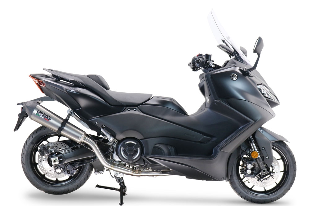 GPR escape compatível com  Yamaha T-Max 560 2022-2024, New Grand Prix Evo Titanium, Sistema homologado com catalisador linha completa, silencioso mais coletor 