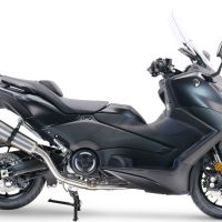 GPR escape compatível com  Yamaha T-Max 560 2022-2024, New Grand Prix Evo Titanium, Sistema homologado com catalisador linha completa, silencioso mais coletor 