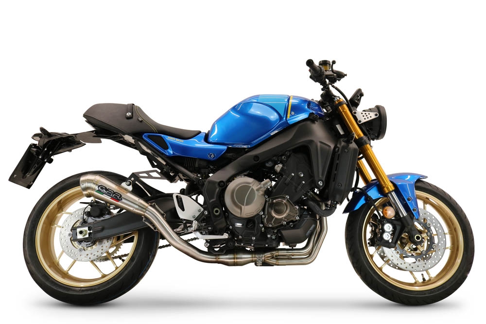 Escape compatível com Yamaha XSR900 2022-2024, Powercone Evo, Escape completo, não legal para países da UE, com db killer removível 