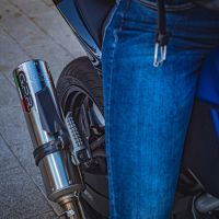 Escape compatível com Kawasaki Z 125 2019-2020, M3 Inox , Sistema racing Silencioso com tubo de ligação 