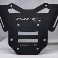 Top case maletas GPR TECH compatível com Zontes 350 T2 ADV 2022/2024 e5 Top Case Alpi-Tech em alumínio, cor preta com placa específica incluída Capacidade Litros 45