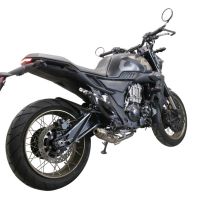 Escape compatível com Zontes 350 GK 2022-2024, Deeptone Inox, Escape completo, não legal para países da UE, com db killer removível 