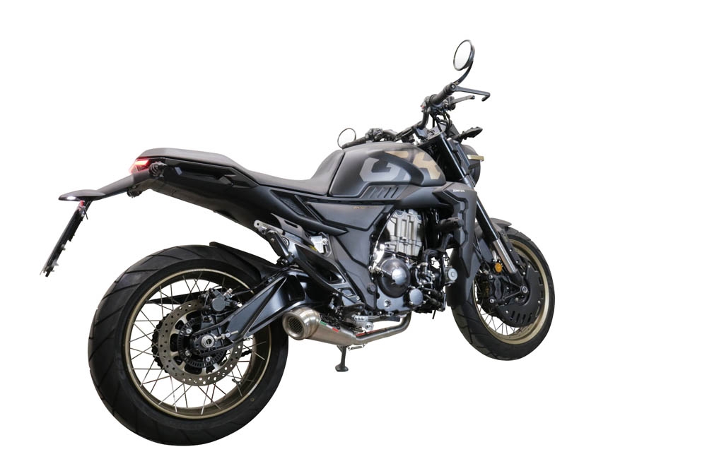 Escape compatível com Zontes 350 T1 ADV 2022-2024, Powercone Evo, Escape completo, não legal para países da UE, com db killer removível 