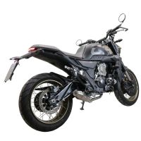 Escape compatível com Zontes 350 T2 ADV 2022-2024, Ultracone, Escape completo, não legal para países da UE, com db killer removível 