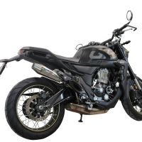 Escape compatível com Zontes 350 GK 2022-2024, Ultracone, Escape legal, homologado, silenciador com db killer removível e tubo de ligação específico 
