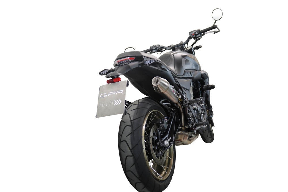 Escape compatível com Zontes 350 GK 2022-2024, Ultracone, Escape legal, homologado, silenciador com db killer removível e tubo de ligação específico 