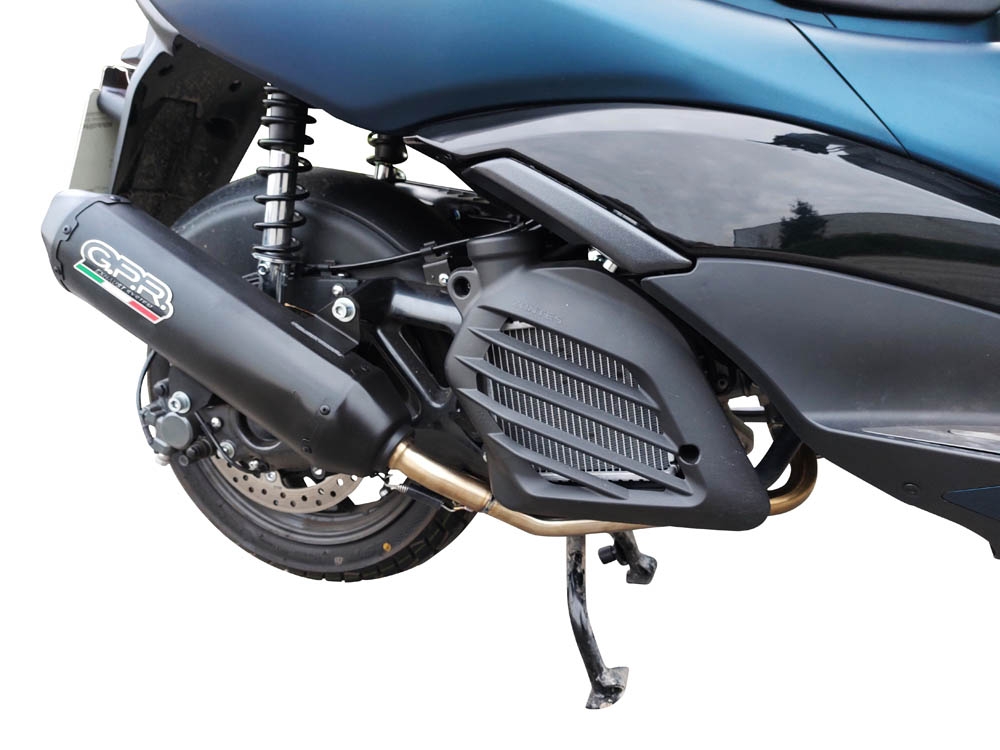 Escape compatível com Zontes M 125 2022-2024, Pentaroad Black, Escape completo, não legal para países da UE, com db killer removível 