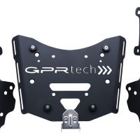 Top case maletas GPR TECH compatível com Zontes E 350 2023/2024 Top Case Alpi-Tech em alumínio, com porta-bagagens específico em alumínio cor preto com placa específica incluída Capacidade Litros 35