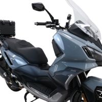 Top case maletas GPR TECH compatível com Bmw G 310 Gs 2017/2021 e4 Top Case Alpi-Tech em alumínio, cor preta com placa específica incluída Capacidade Litros 26