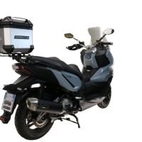 Top case maletas GPR TECH compatível com Bmw G 310 Gs 2017/2021 e4 Top Case Alpi-Tech em alumínio, cor prata com placa específica incluída Capacidade Litros 26