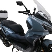Top case maletas GPR TECH compatível com Bmw G 310 Gs 2017/2021 e4 Top Case Alpi-Tech em alumínio, cor prata com placa específica incluída Capacidade Litros 26